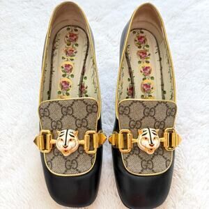 GUCCI  women leather tiger head shoes size 38 EU Authentic Retail 1250 $